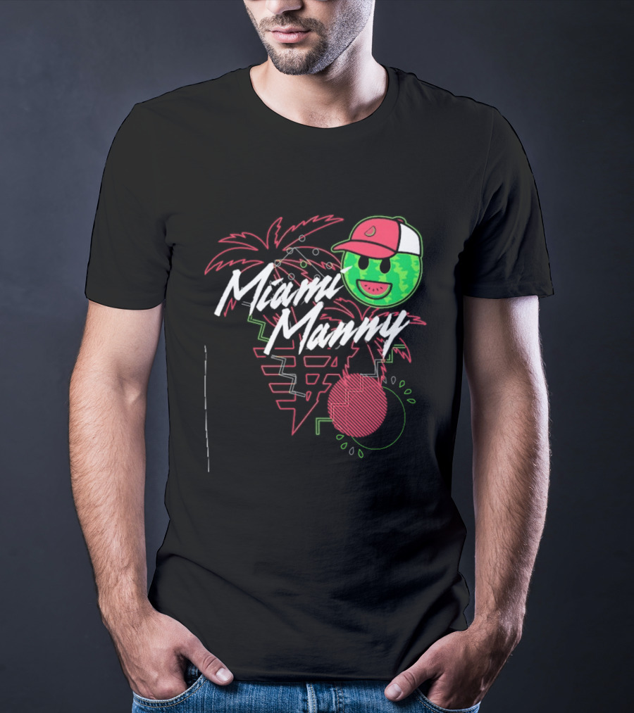 Ross Chastain Miami Manny Melon Man Palm Tree Watermelon Cap T-Shirt