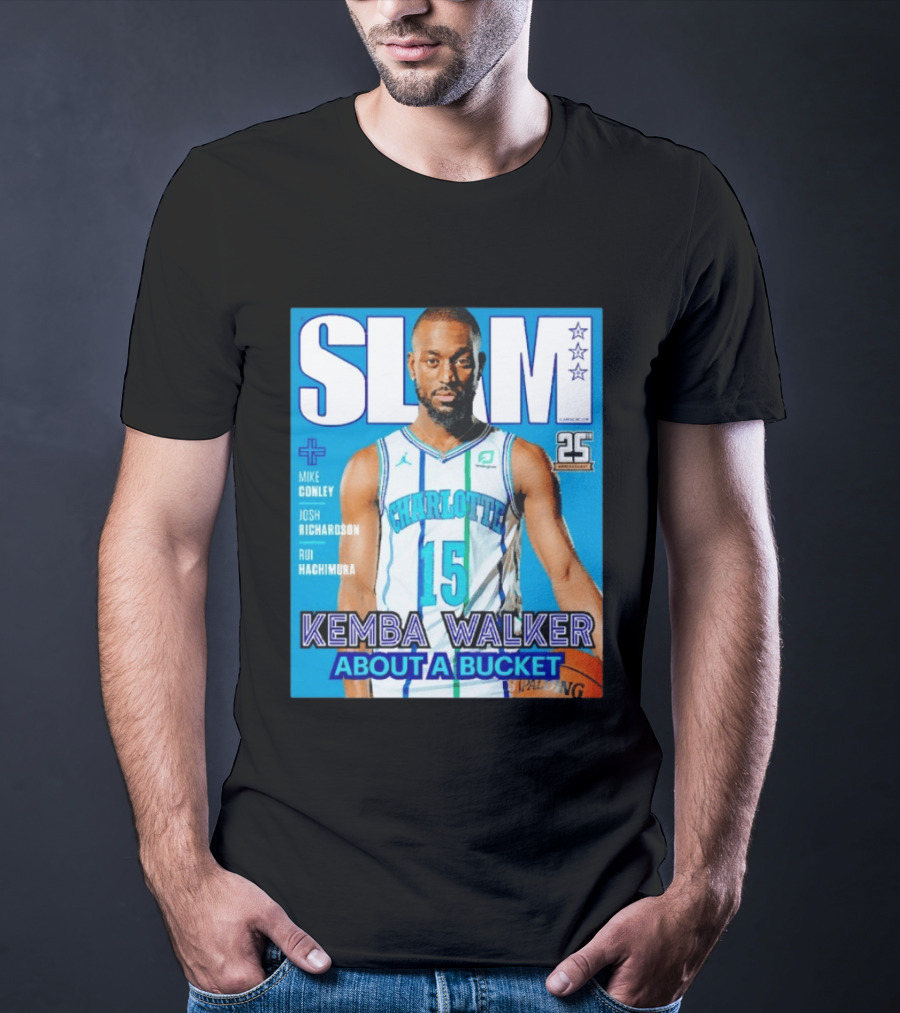 Slam Magazine Kemba Walker Charlotte Hornets About A Bucket Edition T-Shirt