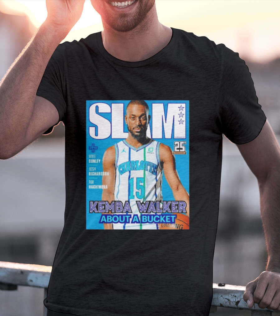 Slam Magazine Kemba Walker Charlotte Hornets About A Bucket Edition T-Shirt