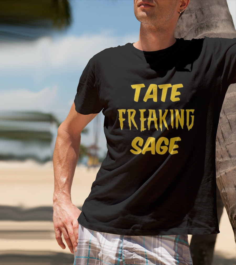 Tate Freaking Sage Bold Yellow T-Shirt