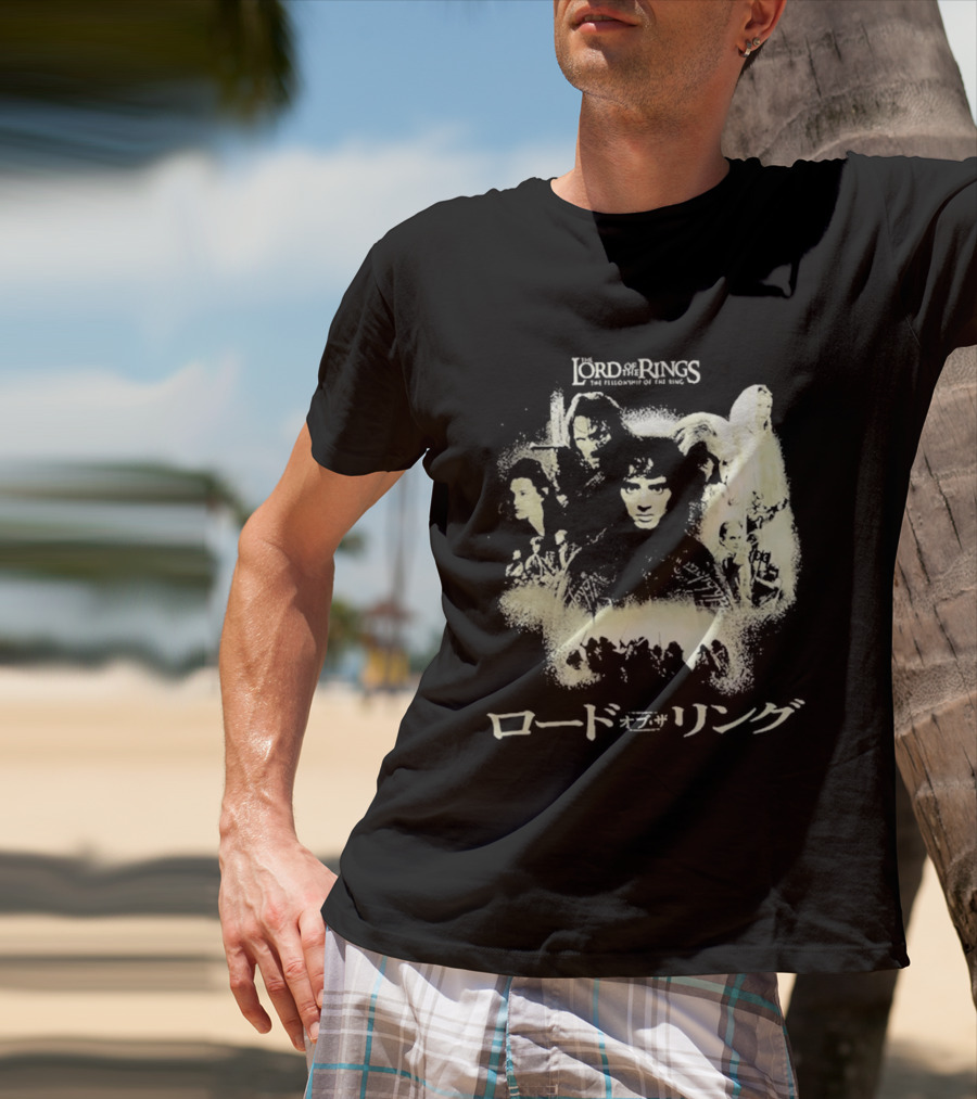The Lord Of The Rings Fellowship Of The Ring Characters Japanese T-Shirt