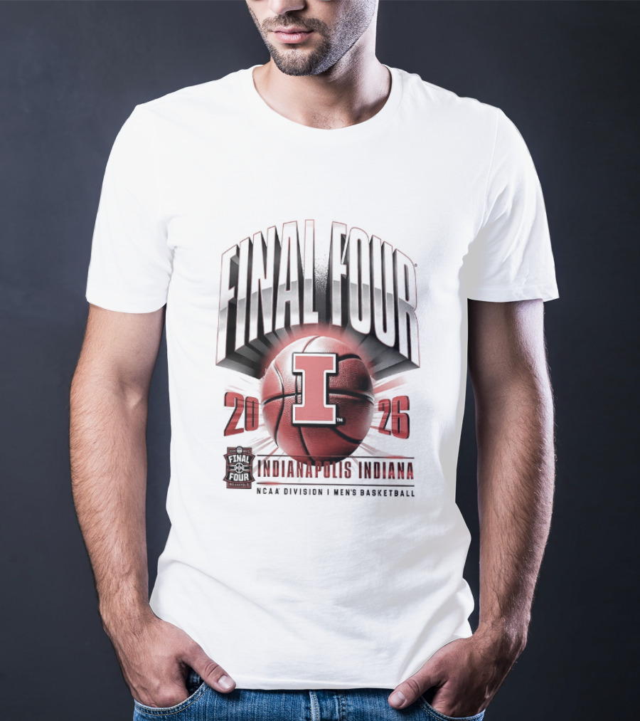 Final Four 2026 Illinois Fighting Illini NCAA Tournament March Madness Indianapolis T-Shirt