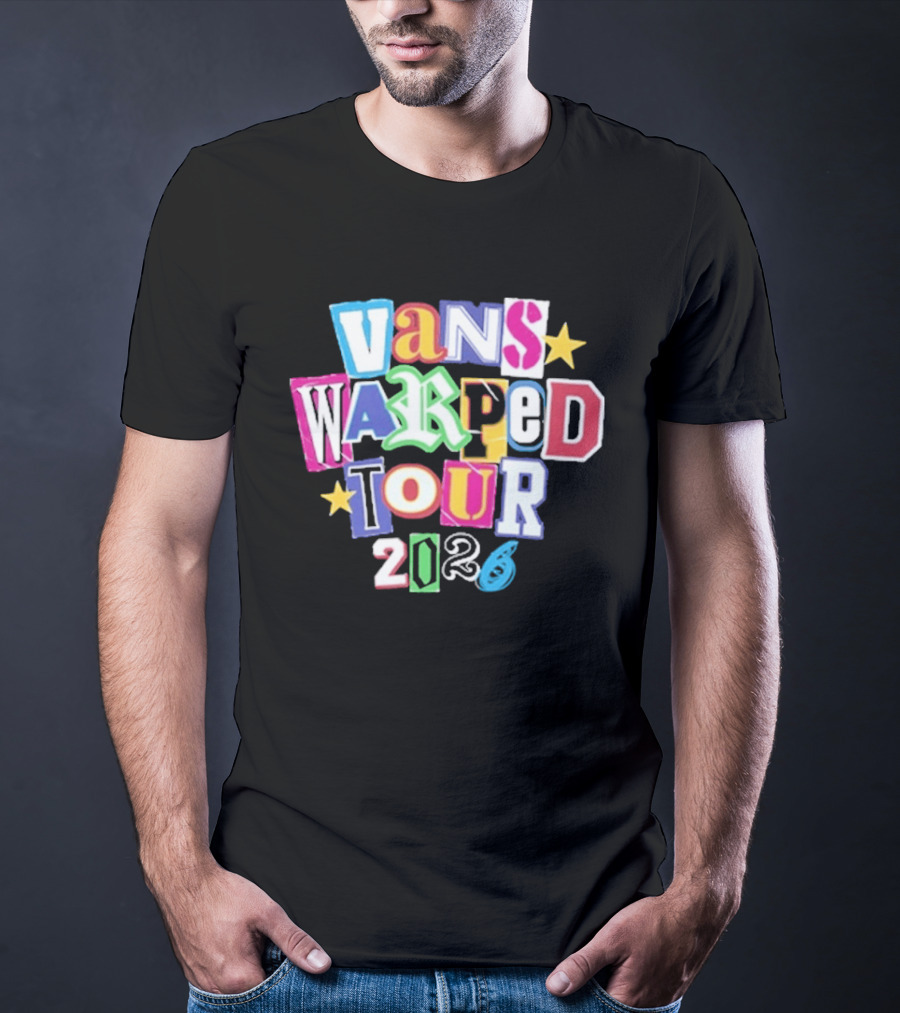 Vans Warped Tour 2026 Colorful Retro Festival T-Shirt