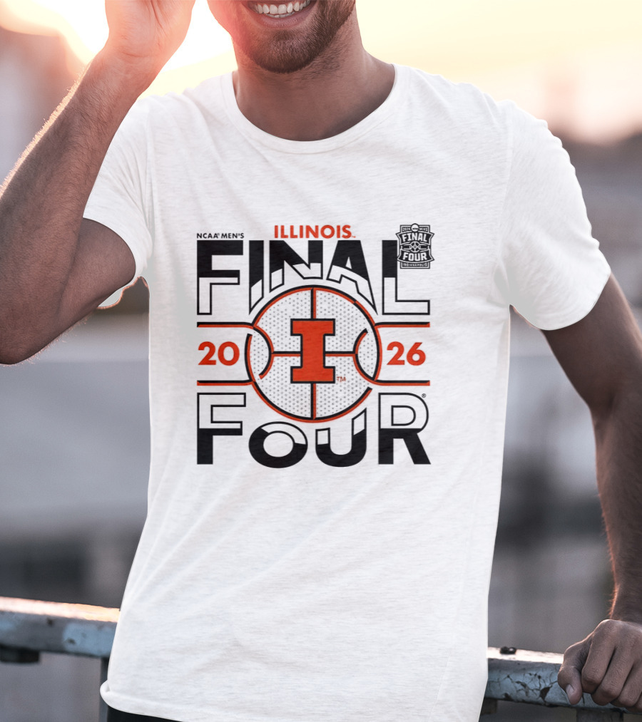 NCAA Men's Illinois Fighting Illini 2026 Final Four Basketball Indianapolis T-Shirt