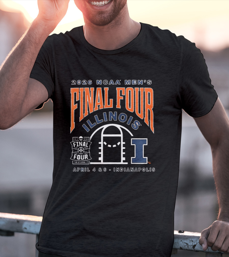 2026 NCAA Men's Final Four Illinois Basketball Indianapolis April 4 6 T-Shirt