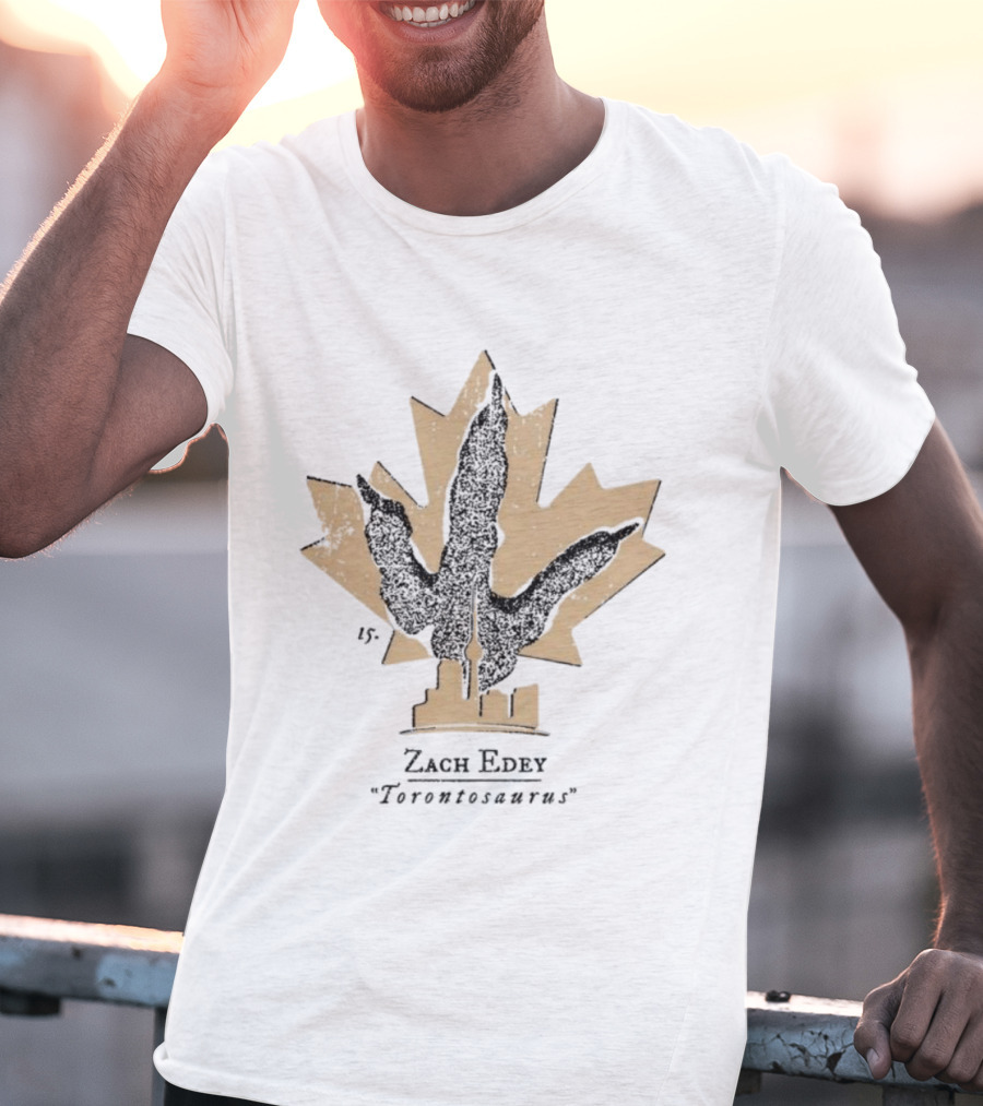 Purdue Boilermakers Zach Edey Torontosaurus Maple Leaf City Skyline T-Shirt