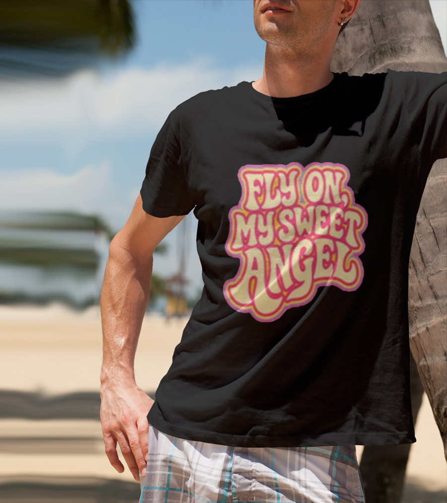Jimi Hendrix Signed Fly On My Sweet Angel Psychedelic T-Shirt