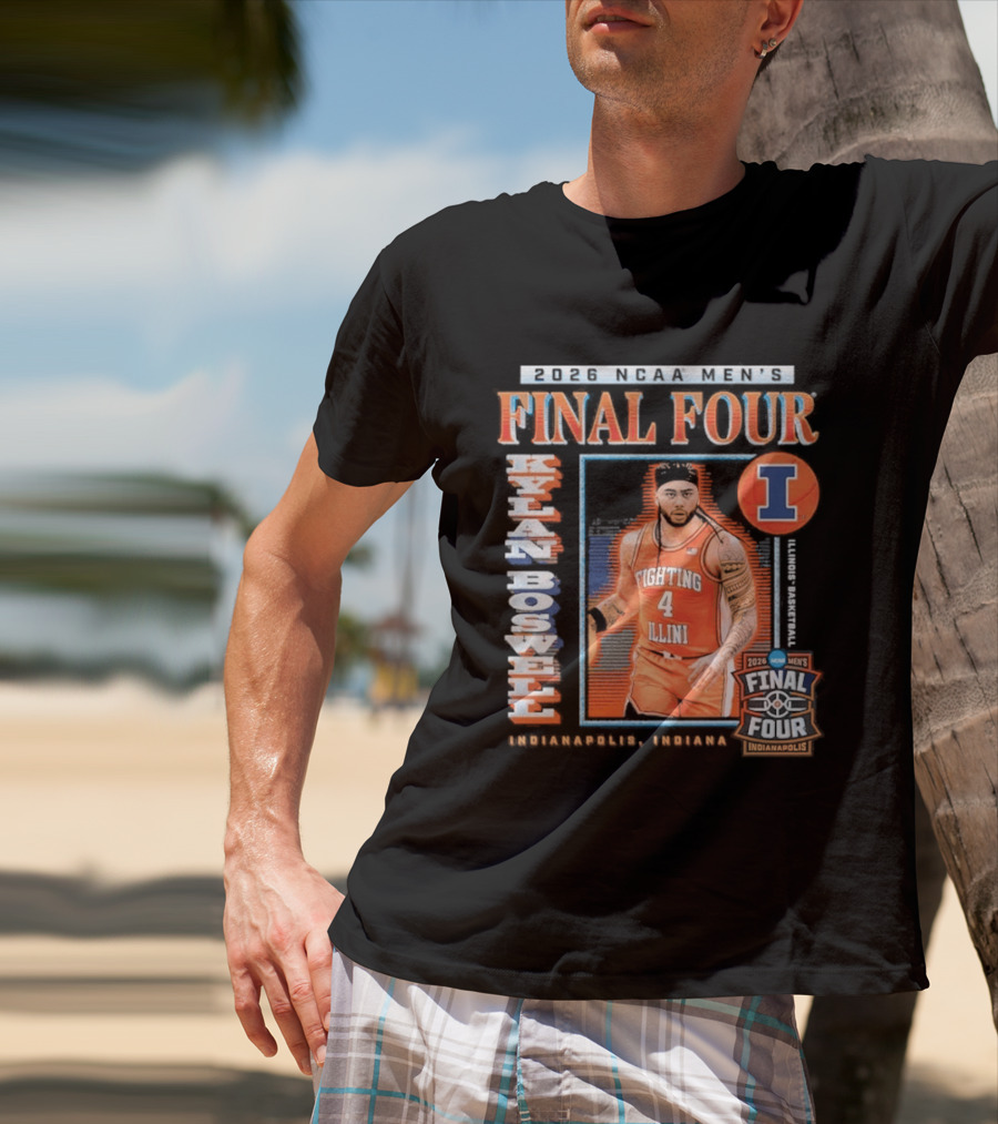 Kylan Boswell 2026 Final Four Fighting Illini NCAA March Madness T-Shirt