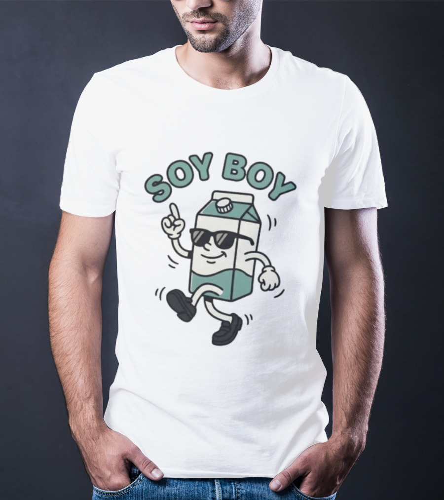 Soy Boy Milk Funny Cartoon T-Shirt