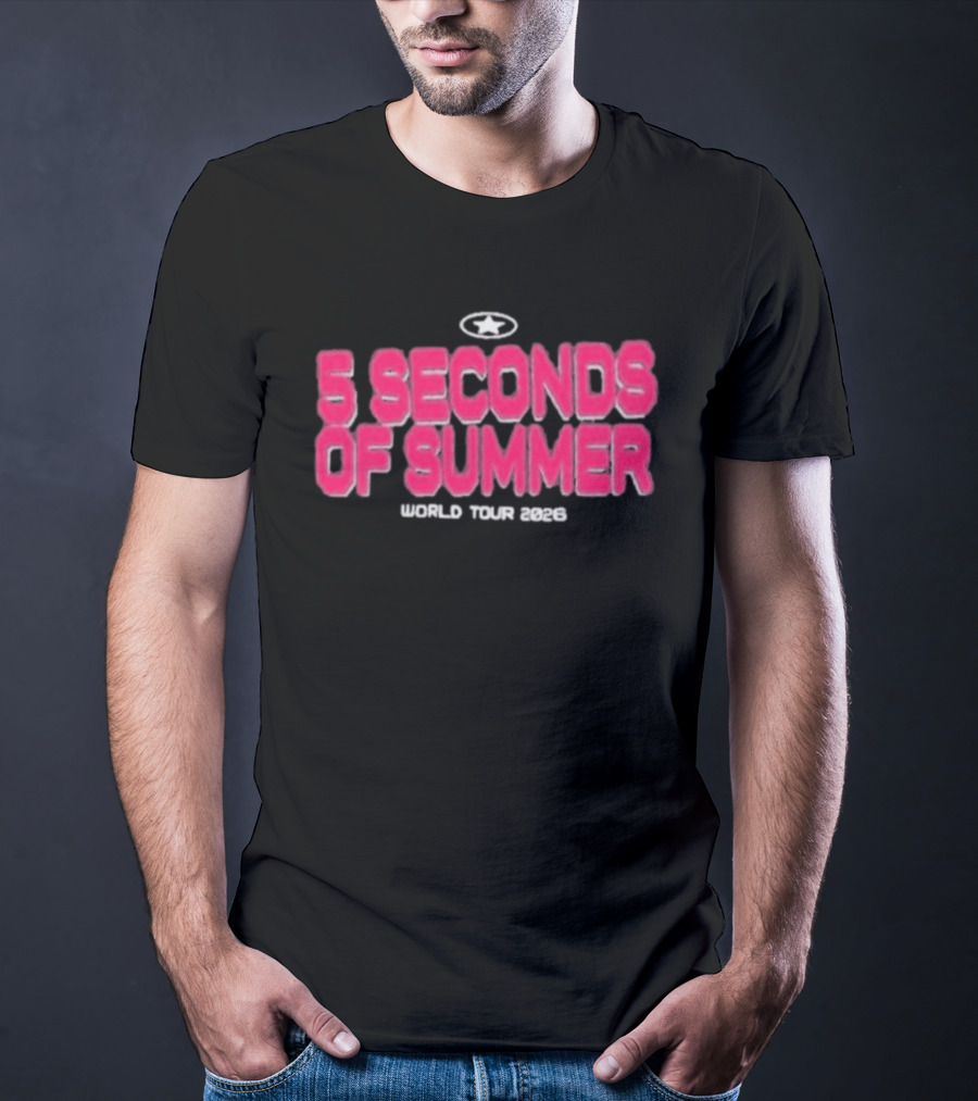 5 Seconds Of Summer World Tour 2023 Everyone's A Star T-Shirt