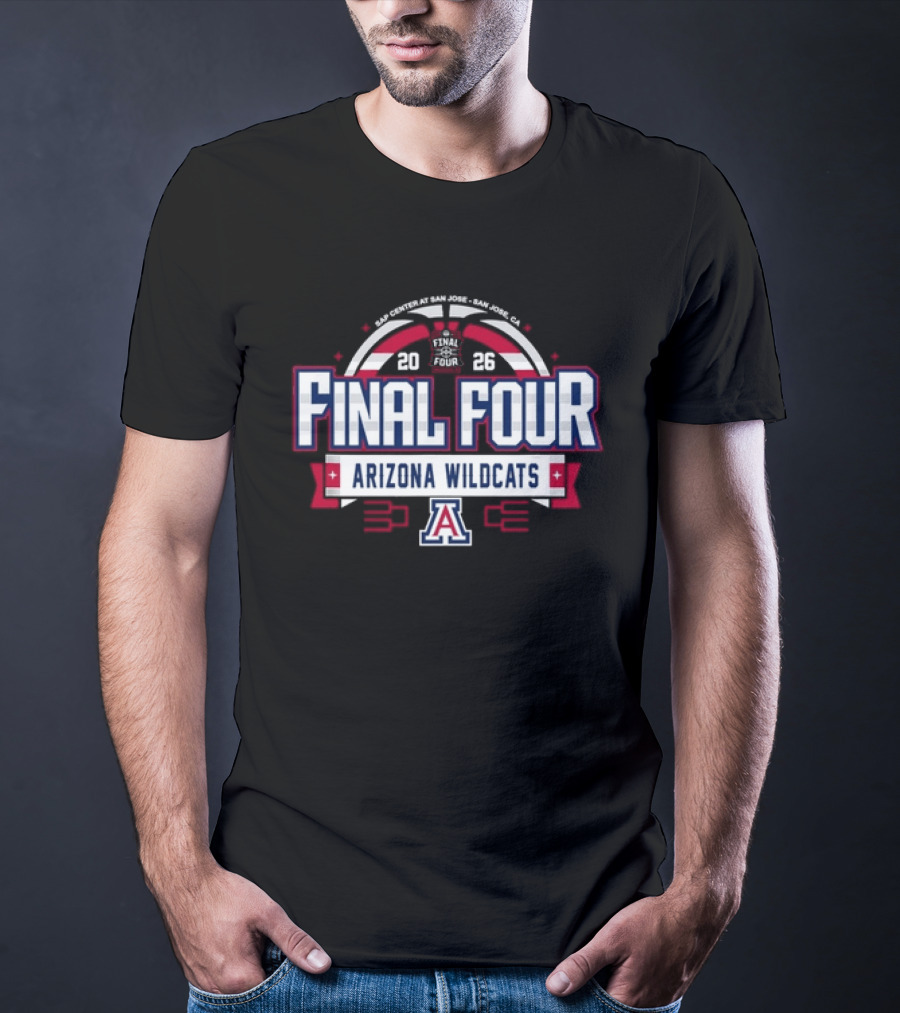 2026 Final Four Arizona Wildcats Basketball Tournament T-Shirt