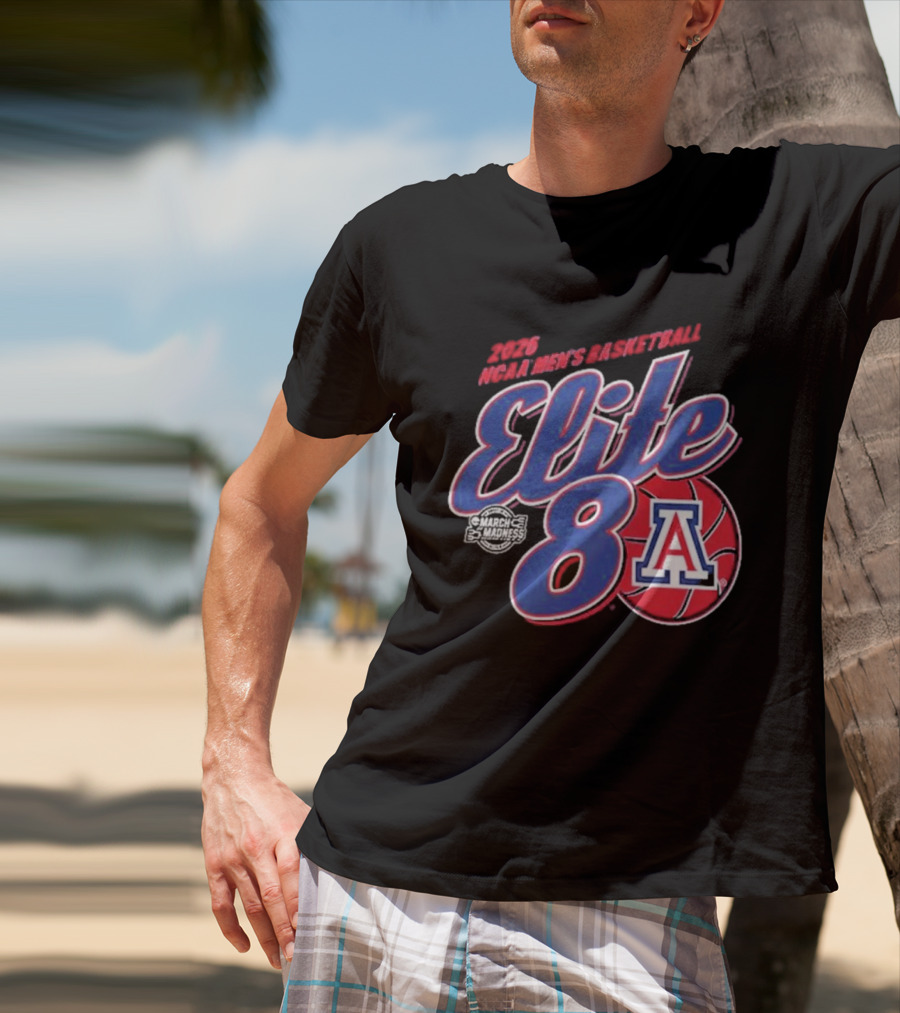 Arizona Wildcats 2026 NCAA Men's Basketball Elite 8 T-Shirt