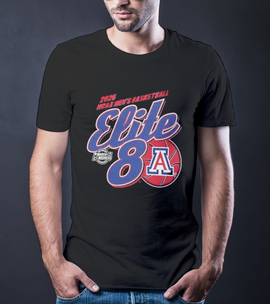 Arizona Wildcats 2026 NCAA Men's Basketball Elite 8 T-Shirt