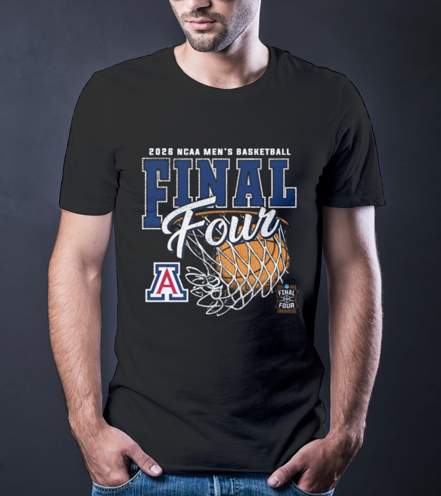2026 NCAA Men's Basketball Final Four Arizona Wildcats Official Team Gear T-Shirt