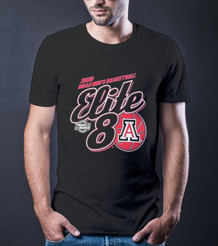 2026 NCAA Men's Basketball Elite 8 Arizona Wildcats T-Shirt