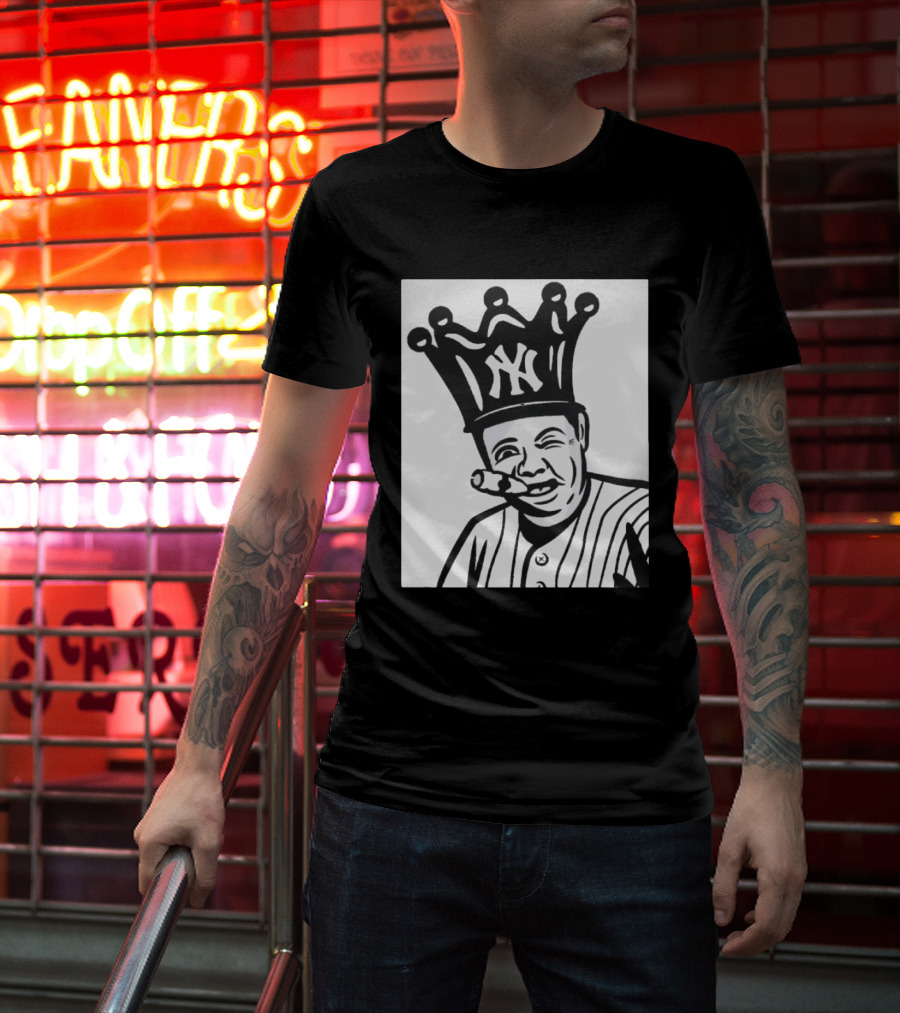 Babe Ruth Cigar Crown NY Yankees Opening Day T-Shirt