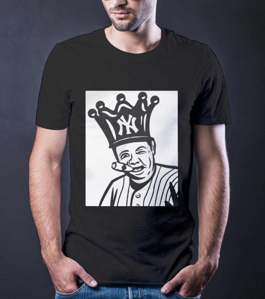 Babe Ruth Cigar Crown NY Yankees Opening Day T-Shirt