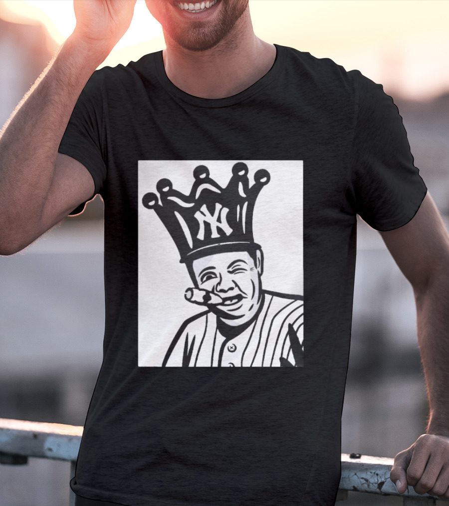 Babe Ruth Cigar Crown NY Yankees Opening Day T-Shirt
