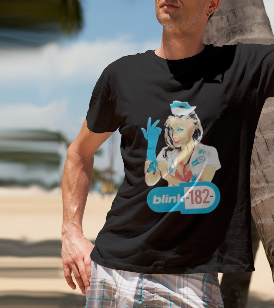 Blink 182 Enema Of The State Nurse Glove T-Shirt