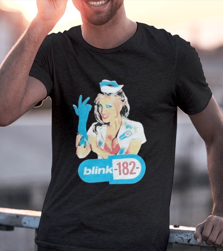 Blink 182 Enema Of The State Nurse Glove T-Shirt