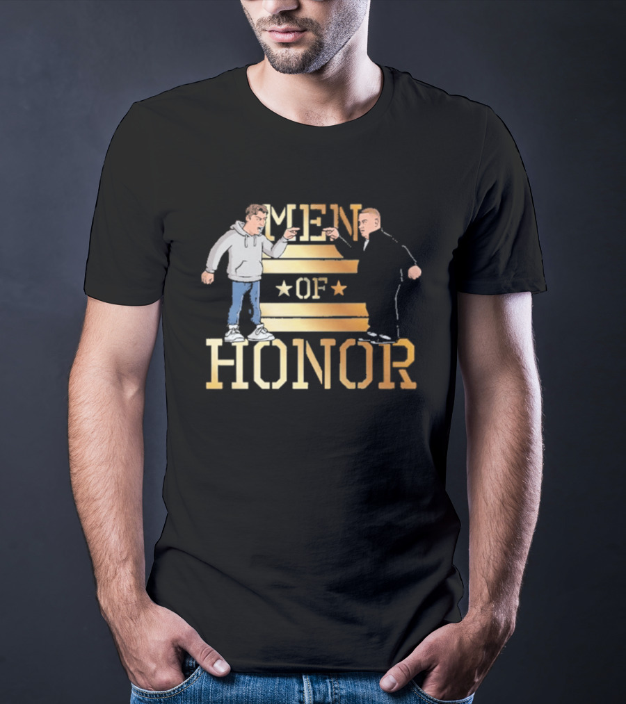 Men Of Honor Stars And Stripes Illustrations T-Shirt