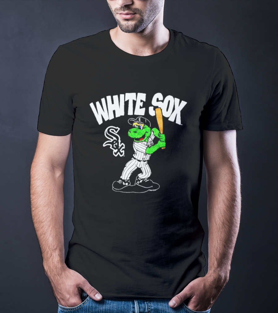 Chicago White Sox Southpaw Mascot Batting Baseball Team T-Shirt