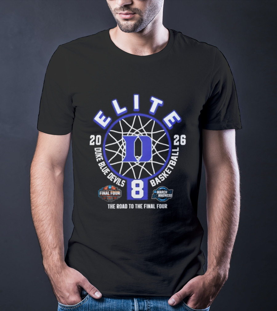 Duke Blue Devils 2026 Elite Eight NCAA Women's Basketball Road To The Final Four T-Shirt