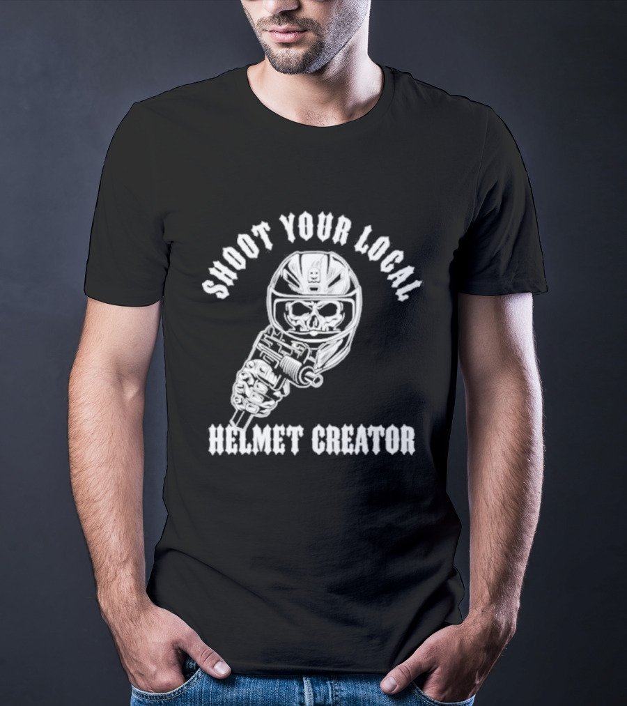 Shoot Your Local Helmet Creator Ghost Racing T-Shirt