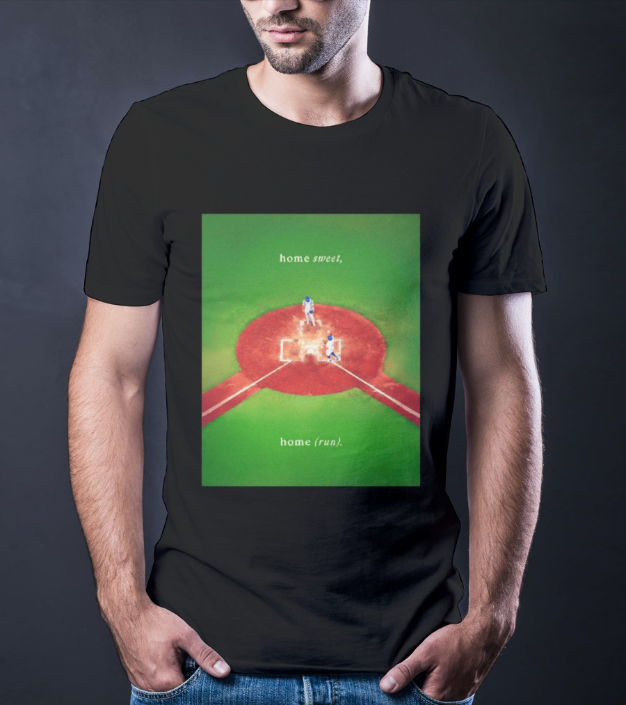 Home Sweet Home Run LA Dodgers 2026 MLB Opening Day Baseball Stadium Scene T-Shirt