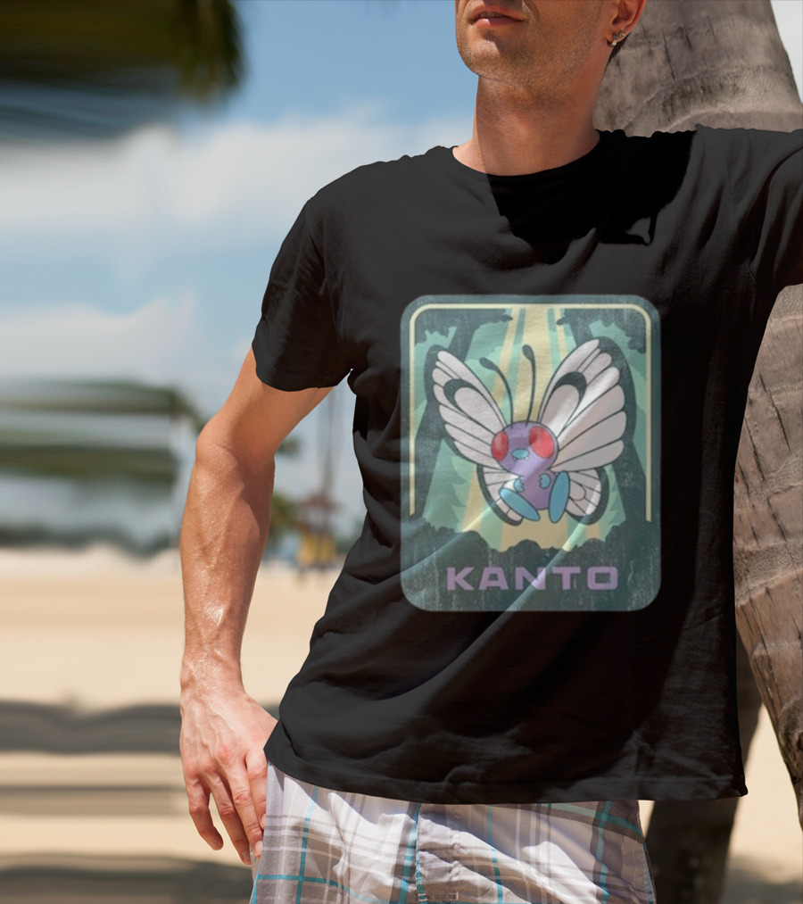 Kanto Explore Pokémon Butterfly Woods Adventure T-Shirt