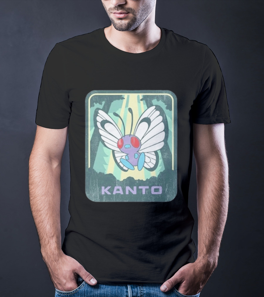 Kanto Explore Pokémon Butterfly Woods Adventure T-Shirt