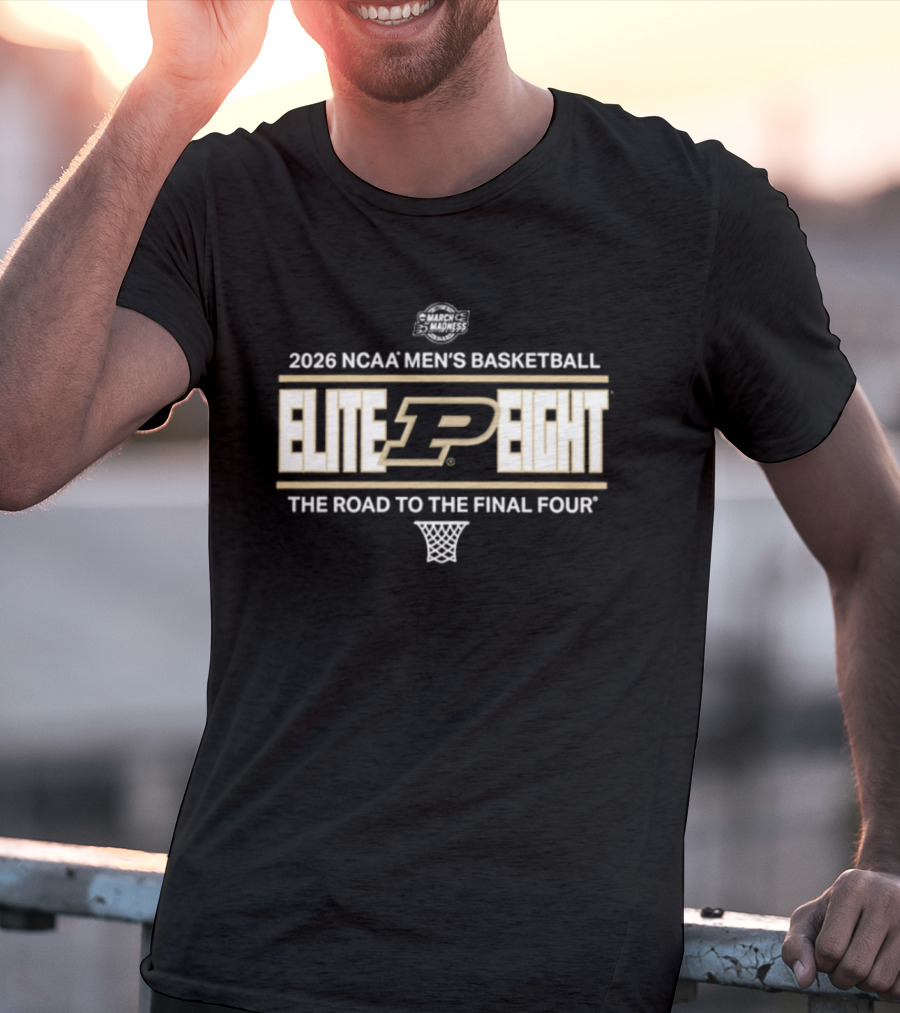 Purdue Boilermakers 2026 NCAA Men's Basketball Elite Eight Road To The Final Four T-Shirt