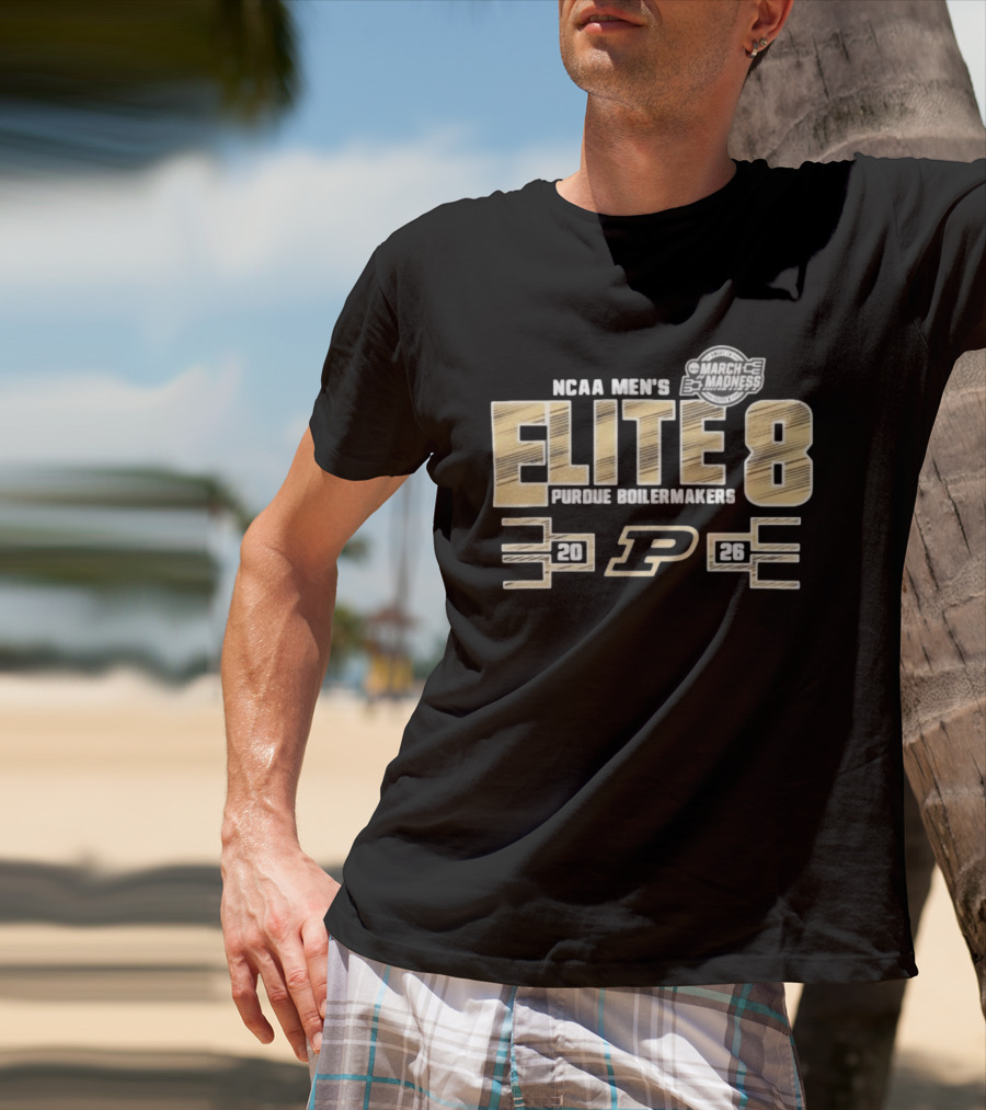 NCAA Men's March Madness Elite 8 Purdue Boilermakers 2026 T-Shirt