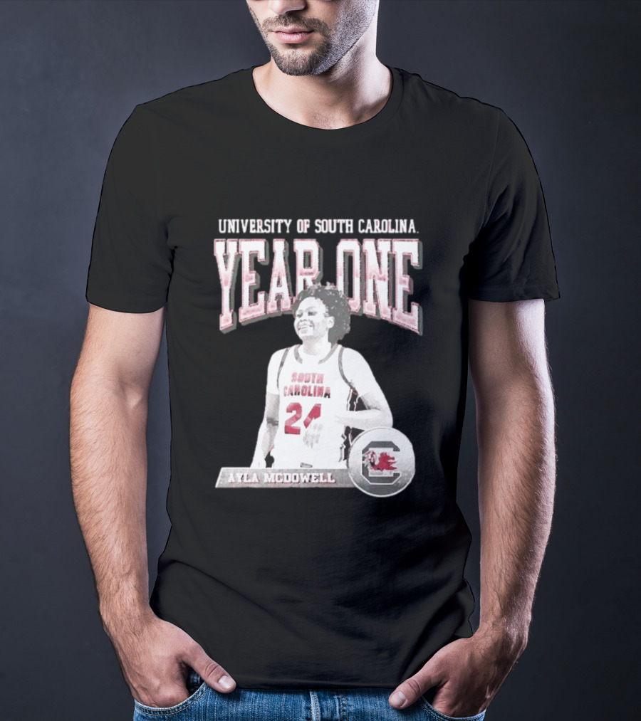 University Of South Carolina Year One Ayla McDowell South Carolina Gamecocks T-Shirt