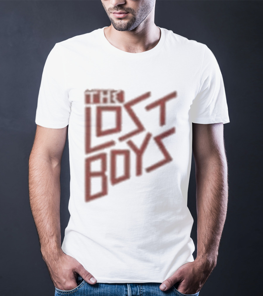 The Lost Boys Concert Crop Top 80s Retro Font T-Shirt