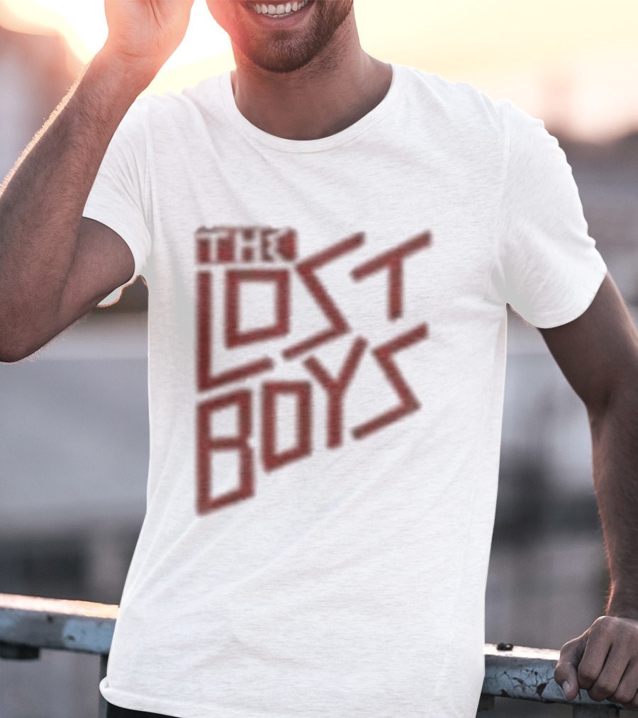 The Lost Boys Concert Crop Top 80s Retro Font T-Shirt