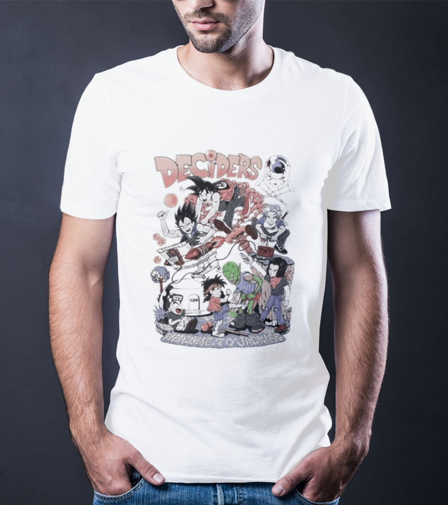 Deciders Dragon Ball X Jackass Fusion With Iconic Characters T-Shirt