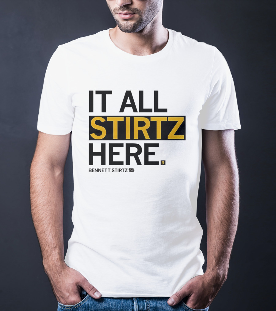 It All Stirtz Here Bennett Stirtz Iowa Hawkeyes Men's Basketball T-Shirt