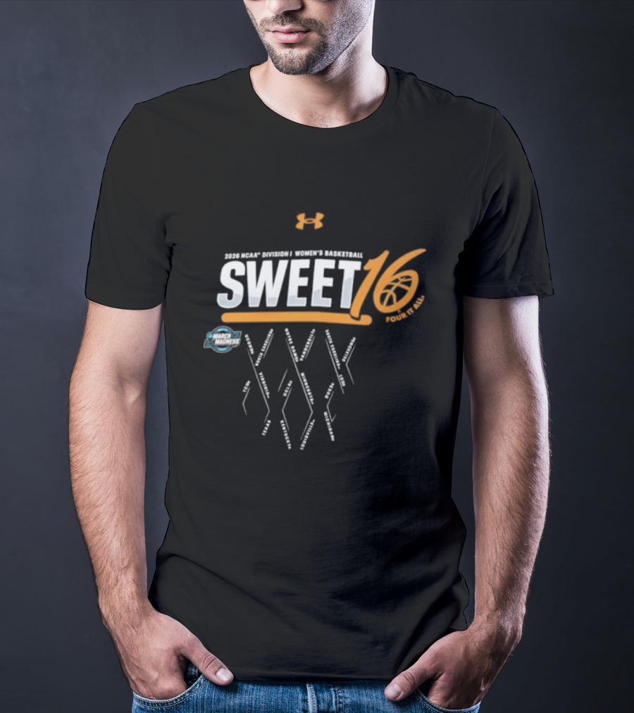 2026 NCAA Women's Basketball Sweet 16 Tournament Teams T-Shirt