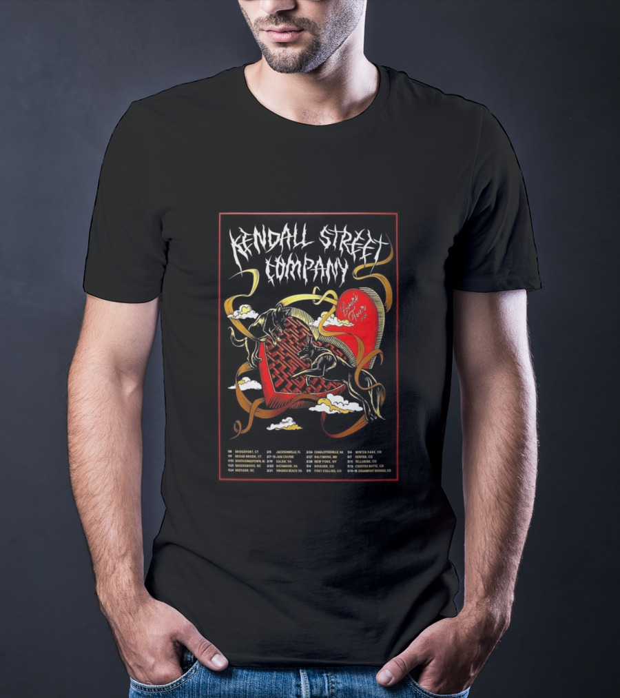 Kendall Street Company 2026 Lovers Tour Dates And Cities T-Shirt