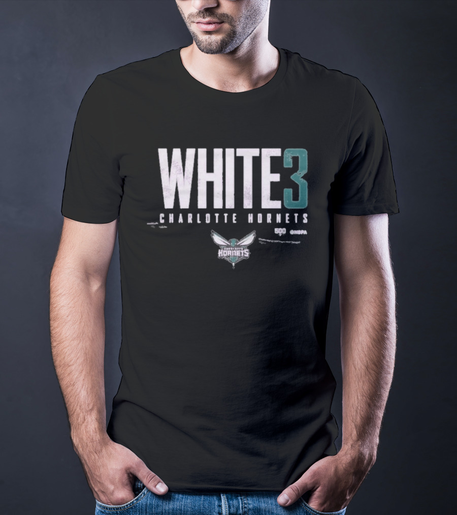 WHITE 3 Charlotte Hornets WHT T-Shirt