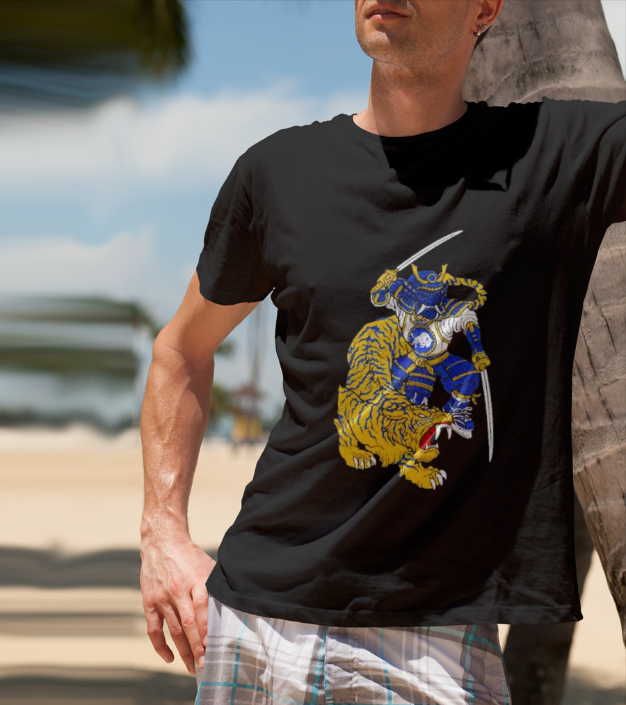 Warpath Buffalo Sabres Samurai With Tiger T-Shirt