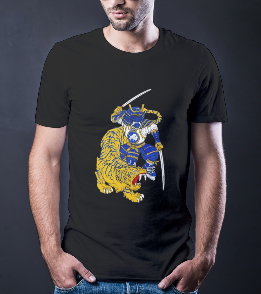 Warpath Buffalo Sabres Samurai With Tiger T-Shirt
