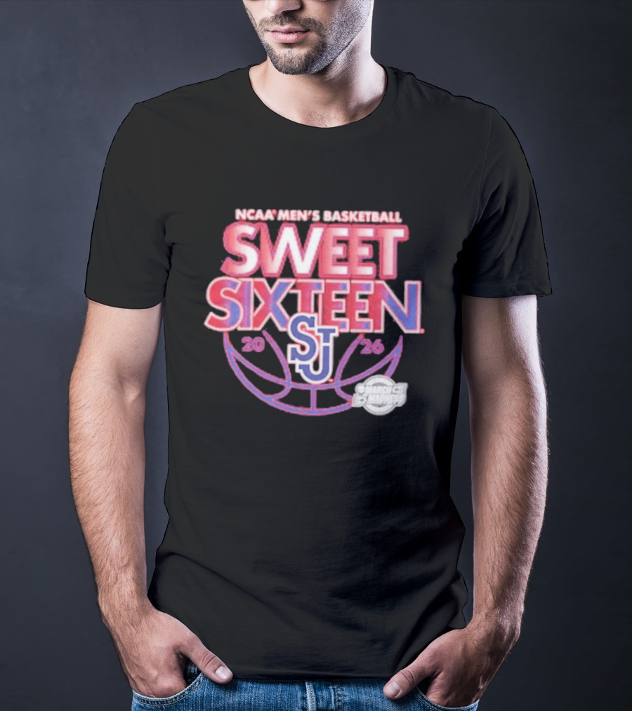 NCAA Men's Basketball Sweet Sixteen 2026 St. John's Red Storm T-Shirt