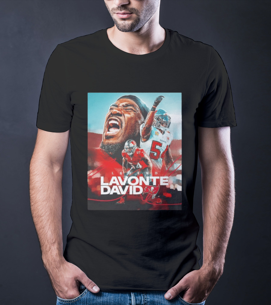 Lavonte David Legend Tampa Bay Buccaneers NFL Collage T-Shirt