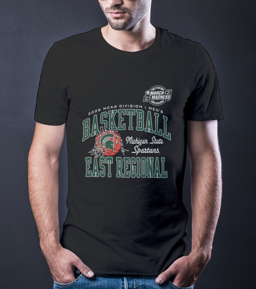 Michigan State Spartans 2026 NCAA Division I Men's Basketball East Regional T-Shirt