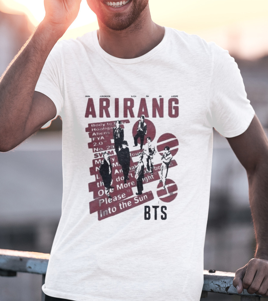 Arirang BTS Kpop Comfort Colors Jungkook Jimin Suga RM V Jin Jhope T-Shirt