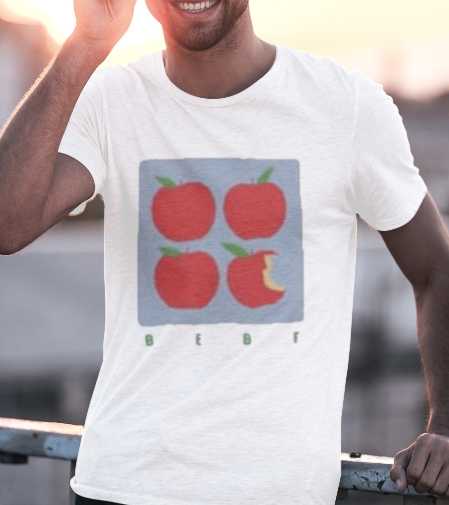 Bebe Stockwell Apple Pop Art Four Red Apples With Bite T-Shirt