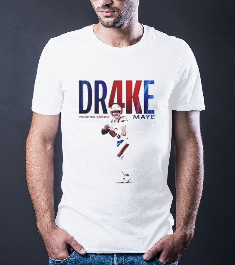 DRAKE MAYE 4K Passing Yards Football Quarterback T-Shirt