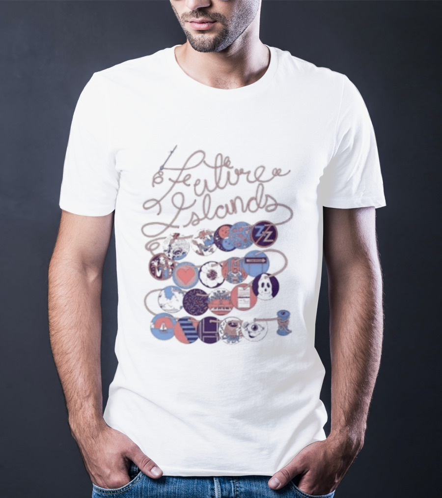 Future Islands The Never Ending Scribble Hearts And Circles T-Shirt